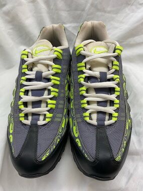 Nike Gray & Neon Green Air Max- 95 Sneakers sz 7y